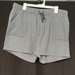 Lane Bryant Striped Blue Women's Shorts